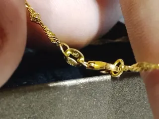 Cadena Singapur Oro laminado de gf18k