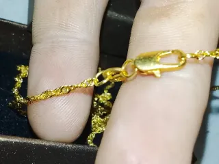 Cadena Singapur Oro laminado de gf18k