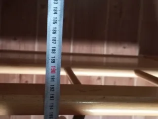 Cama alta de madera 80cm