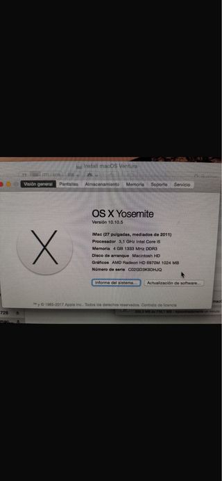 iMac Apple Negro/Plateado