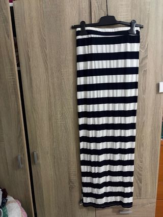 Falda larga a rayas talla s/m