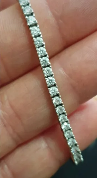 Pulsera Plata con Circonitas Blancas