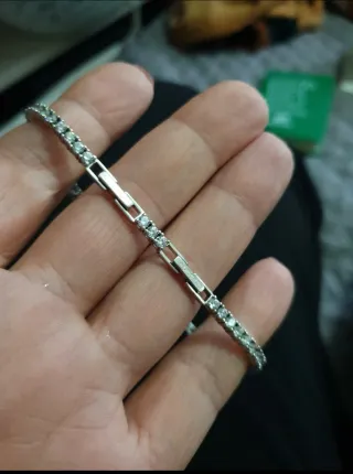 Pulsera Plata con Circonitas Blancas