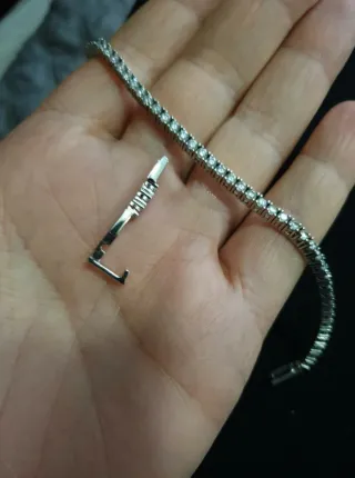 Pulsera Plata con Circonitas Blancas