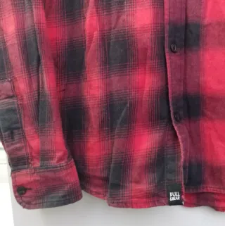 Camisa cuadros roja y negra hombre