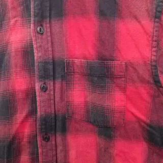 Camisa cuadros roja y negra hombre