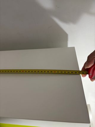 Cabecero-estantería Flaxa blanco y verde