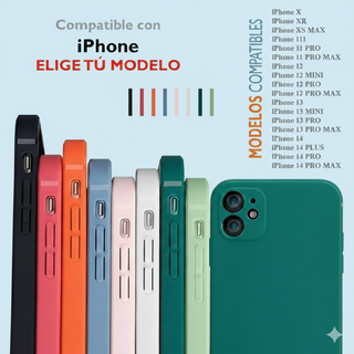 Funda para iPhone 11 12 13 14 Silicona Liquida
