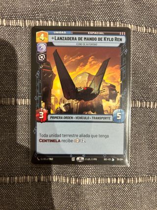 Star Wars Unlimited: Lanzadera Mando Kylo Ren