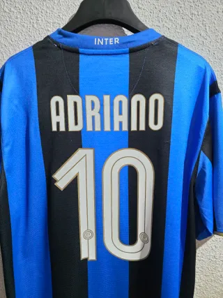Camiseta Inter 2008 2009 Adriano Talla XXL