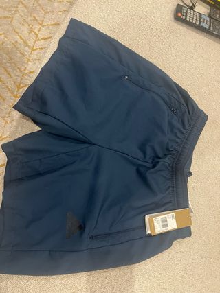 Calças de treino Adidas azuis novas