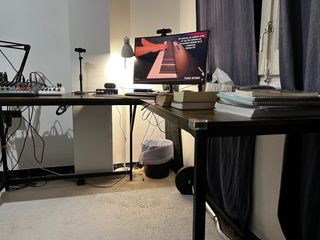 Escritorio de estudio madera y metal