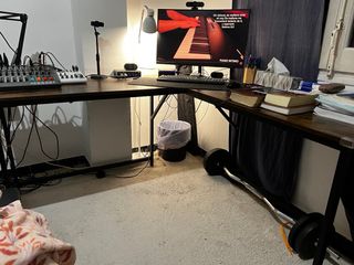 Escritorio de estudio madera y metal