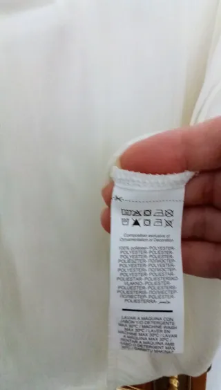 Camisa Raso Blanco Marfil