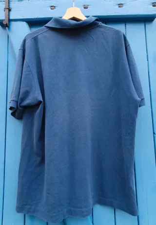 Polo Lacoste Azul Manga Corta Talla XL