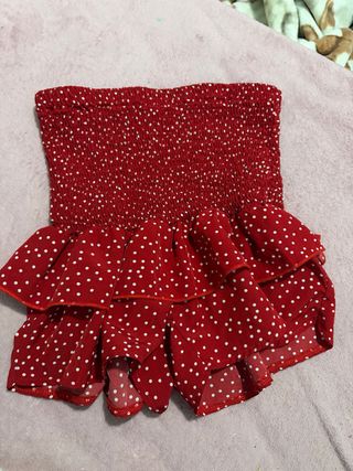 Falda pantalón corta lunares