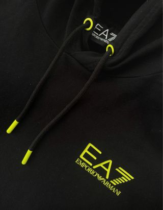Sudadera EA7 Negra/Verde Talla S
