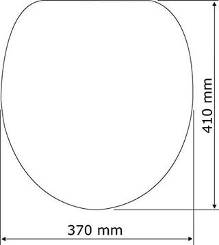 Tapa WC Wenko Negro Opaco