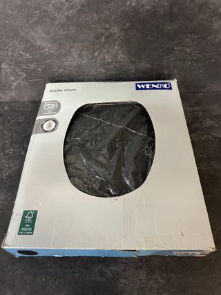 Tapa WC Wenko Negro Opaco