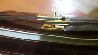 Bolso Piel Cocodrilo Marrón