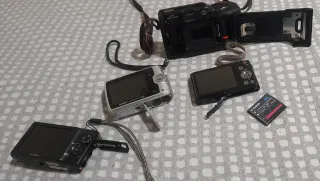 Lote de 4 camaras de fotos