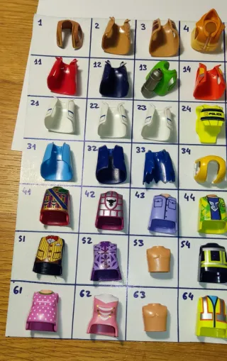 Playmobil Torso Ropa y Accesorios