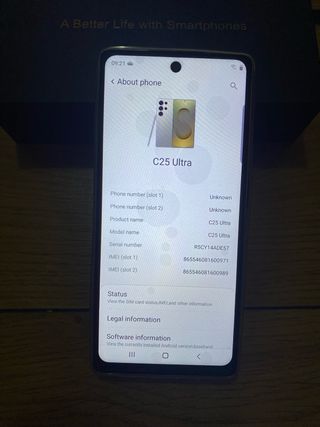 Smartphone C25 Ultra Preto