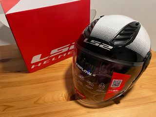 Casco Moto LS2 Airflow II Blanco/Negro