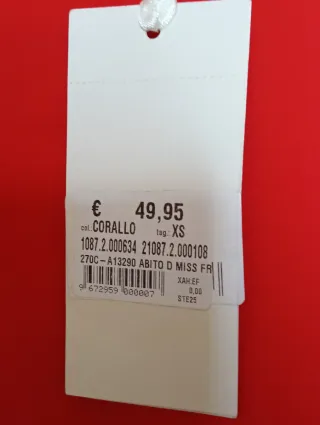 Abito donna Miss Free taglia XS/S