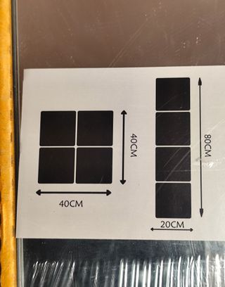 Lote de 16 espejos autoadhesivos 20x20cm. Nuevos