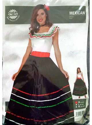Disfraz Mexicana Talla M Fiestas Guirca