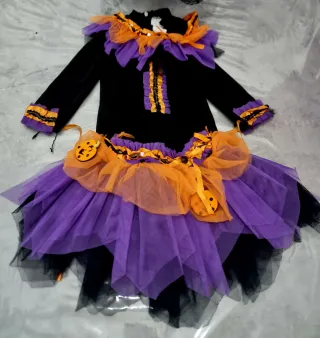 Costume da strega carnevale bambina