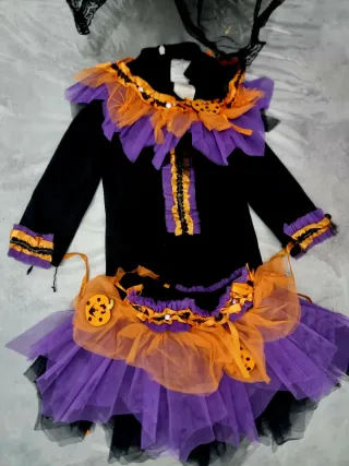 Costume da strega carnevale bambina