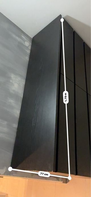 Cajonera MALM 6 cajones IKEA Negra-Marron