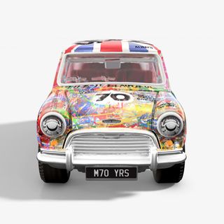Matchbox x Mr Brainwash: Austin Mini Cooper. Nuevo