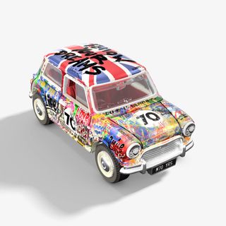 Matchbox x Mr Brainwash: Austin Mini Cooper. Nuevo