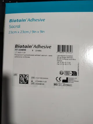 Biatain Adhesive Sacral 23x23cm