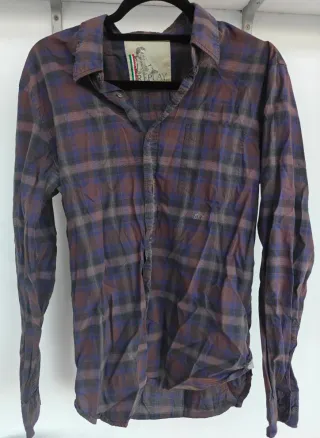 Camisa Replay a cuadros manga larga Talla L