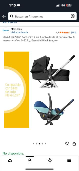 maxi cosi cochecito 2 en 1