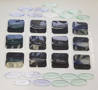 Marcasitios metacrilato personalizado llavero