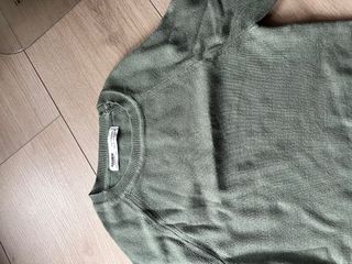 Jersey verde manga larga