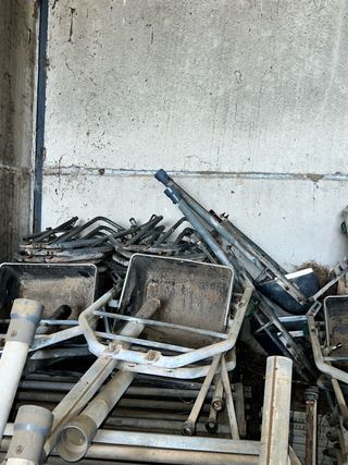 Parideras de cerdos con comedero