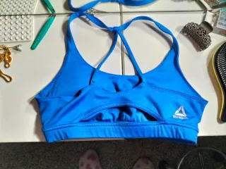 Reggiseno sportivo Reebok blu
