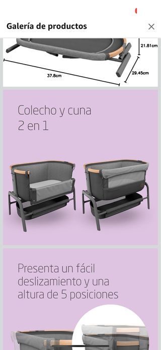 cuna colecho maxi cosi
