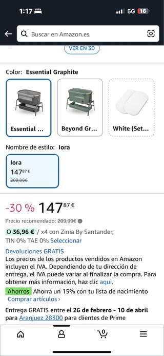 cuna colecho maxi cosi