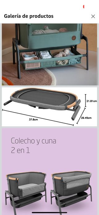 cuna colecho maxi cosi