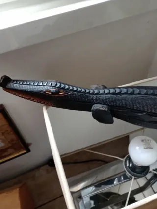 Scultura coccodrillo Papua