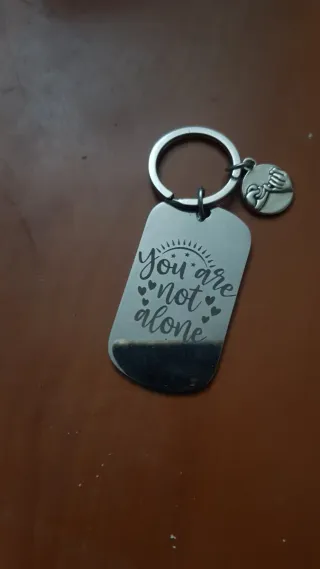 Portachiavi in acciaio You are not alone