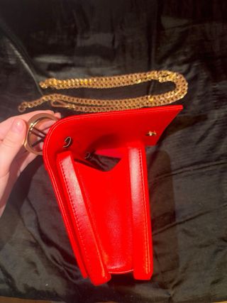 Bolso Clutch CH Piel Rojo Carolina Herrera