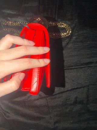 Bolso Clutch CH Piel Rojo Carolina Herrera